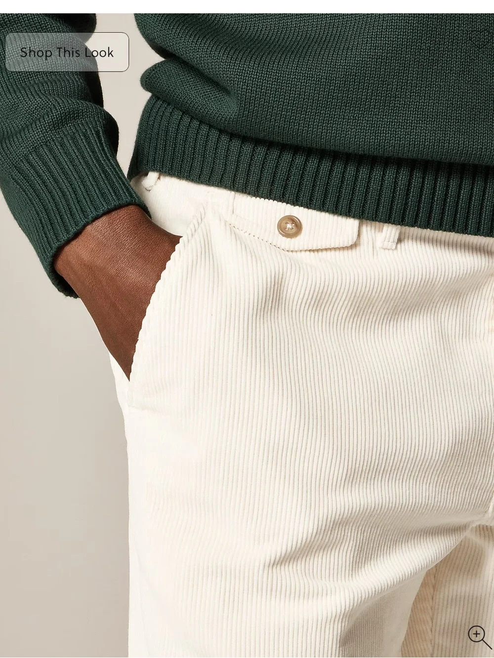 J.Crew Classic-fit 10-wale corduroy trouser 33/32